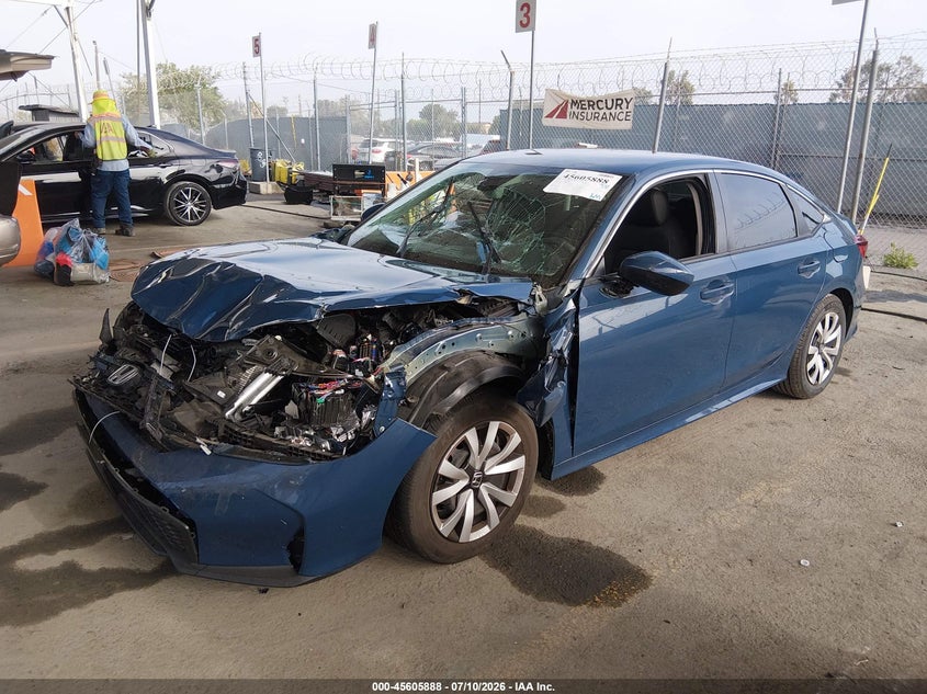 2026 Honda Civic, Front End, IAAI, VIN 2HGFE2F27TH512288 — photo 2