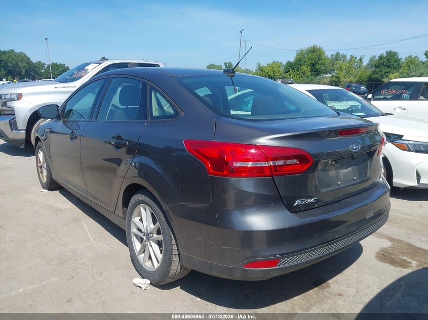 Vin: 1fadp3f29jl276609, lot: 46104387, ford focus se 20183