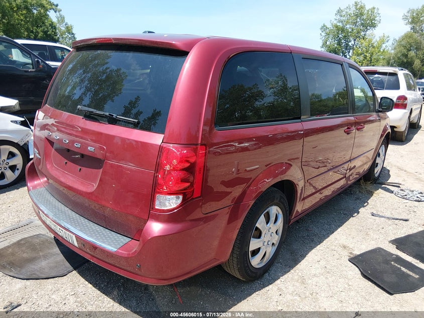 Vin: 2c4rdgbg9fr581107, lot: 46104438, dodge grand caravan se 20154