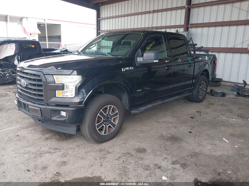 2017 Ford F-150, Front & Rear, IAAI, VIN 1FTEW1EP1HKD72138 — photo 2