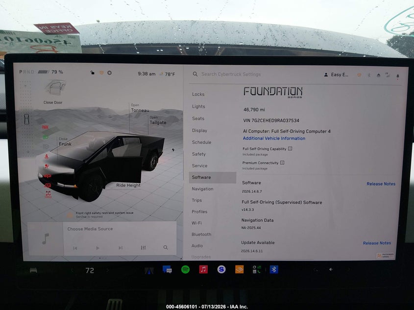 2024 Tesla Cybertruck All-Wheel Drive VIN: 7G2CEHED9RA037534 Lot: 45606101