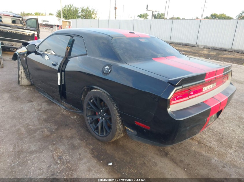 Vin: 2c3cdycj3dh611408, lot: 46104633, dodge challenger srt8 20133