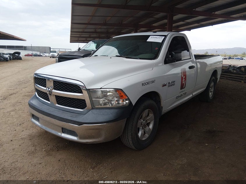 Vin: 3c6jr6dt5hg548138, lot: 46104636, ram 1500 tradesman  4x2 8' box 20172