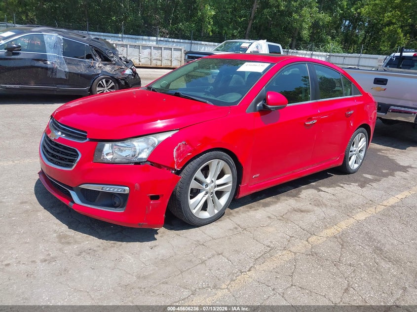 2015 Chevrolet Cruze, Front & Rear, IAAI, VIN 1G1PG5SB6F7143419 — photo 2