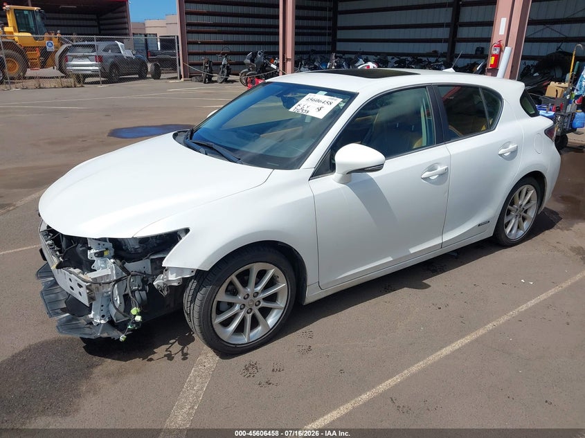 Vin: jthkd5bh3c2094802, lot: 46104881, lexus ct 200h premium 20122