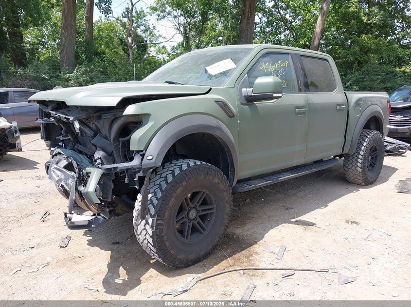 2019 Ford F-150 Raptor, Front End, IAAI, VIN 1FTFW1RG9KFB89200 — photo 2