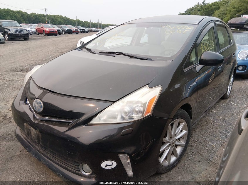 2012 TOYOTA PRIUS V (+) WAGON 1.8L I-4 DOHC, VVT, 98HP
