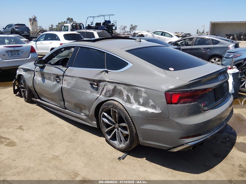 Vin: waua4cf59ka050631, lot: 46104956, audi s5 3.0t premium 20193