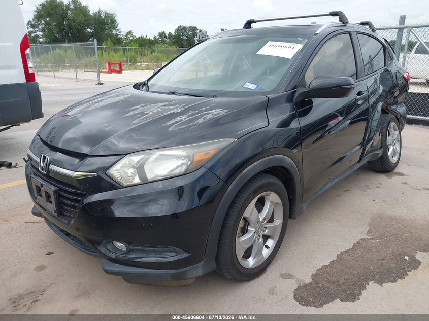 2016 Honda Hr-V Ex-L, Left Rear, IAAI, VIN 3CZRU5H77GM709777 — photo 2