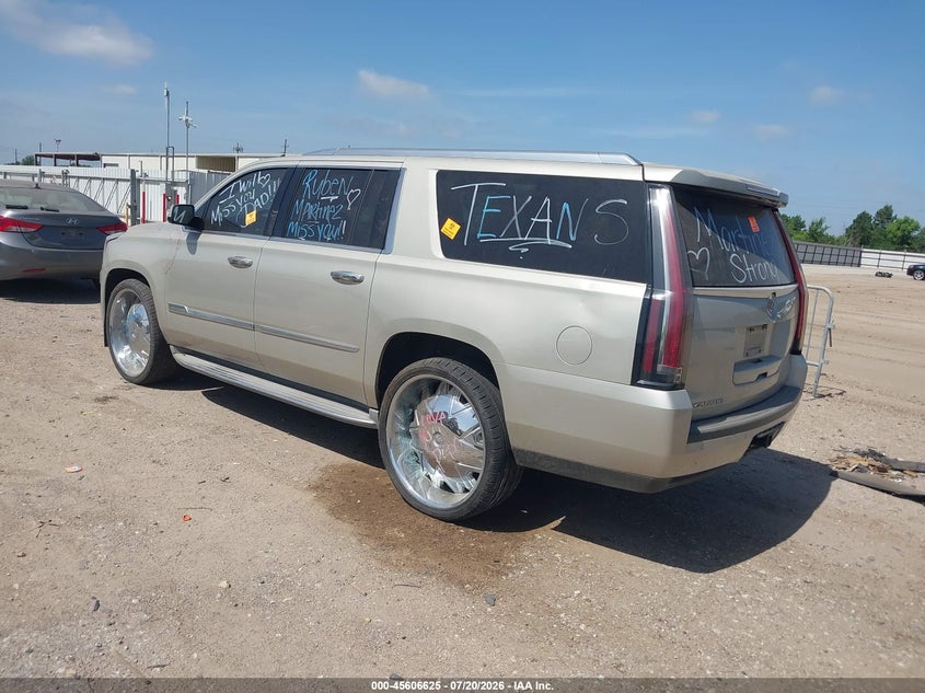 Vin: 1gys3jkj9fr205102, lot: 46105048, cadillac escalade esv premium 20153