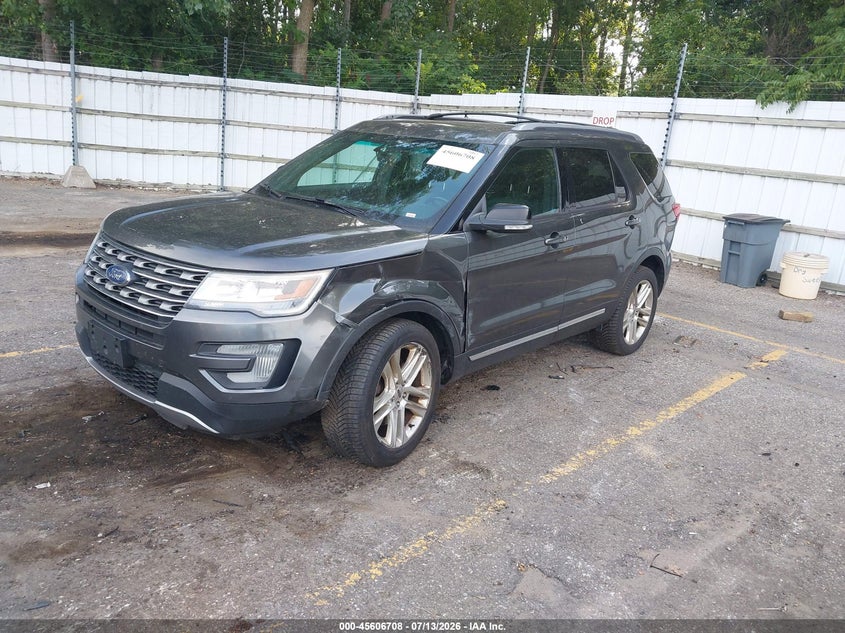 Vin: 1fm5k8d86ggc95262, lot: 46105131, ford explorer xlt 20162
