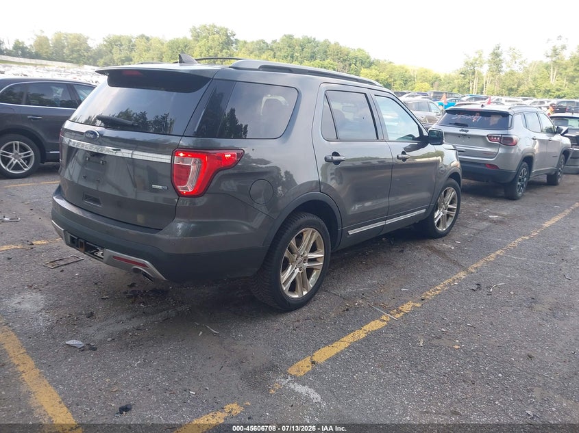 Vin: 1fm5k8d86ggc95262, lot: 46105131, ford explorer xlt 20164