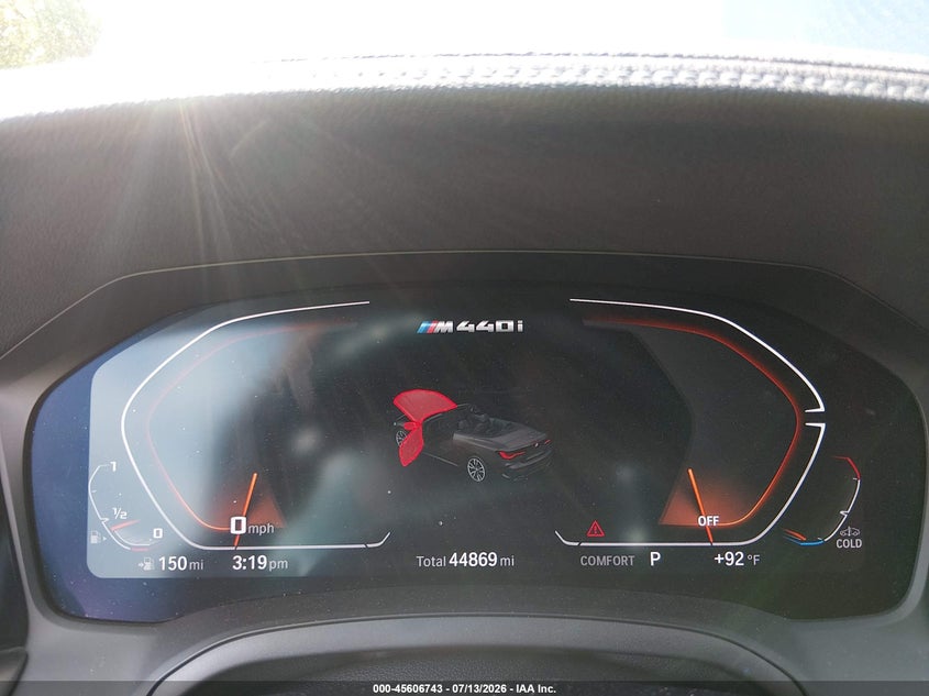 2021 BMW M440I VIN: WBA53AT06MCH19482 Lot: 45606743