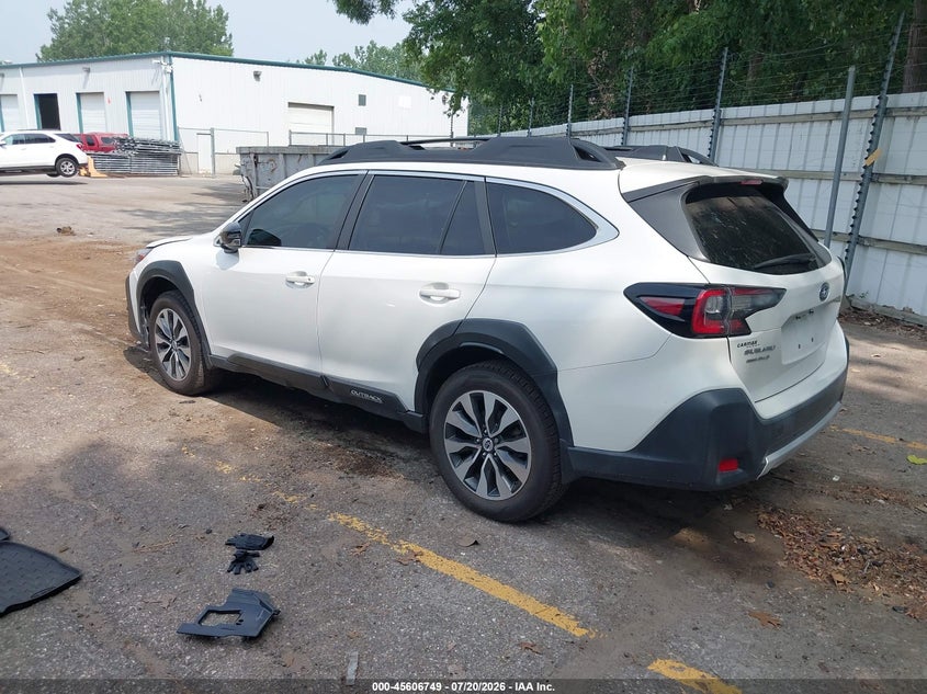 Vin: 4s4btanc5r3117850, lot: 46105172, subaru outback limited 20243