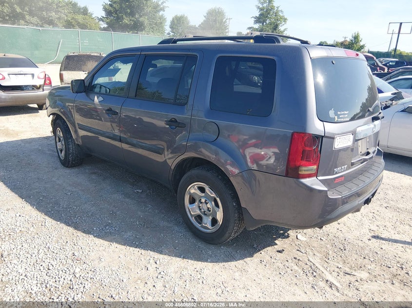 Vin: 5fnyf4h26eb014203, lot: 46105225, honda pilot lx 20143