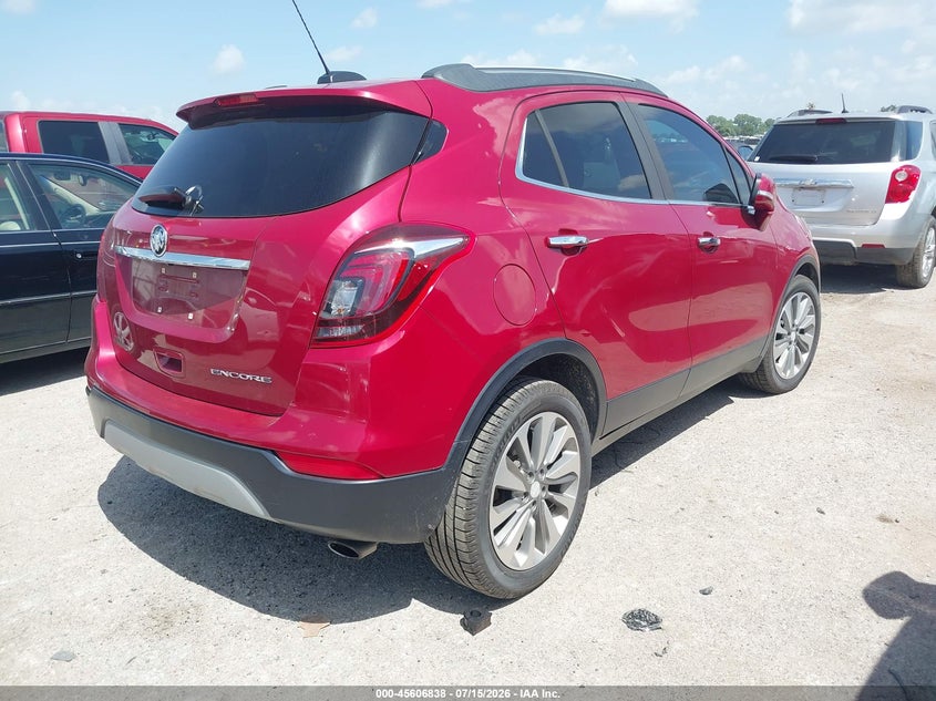 Vin: kl4cjasb4kb845689, lot: 46105261, buick encore fwd preferred 20194