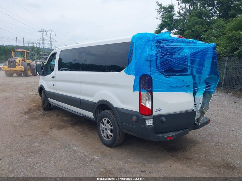 Vin: 1fbzx2zm3gka93183, lot: 46105316, ford transit-350 xlt 20163