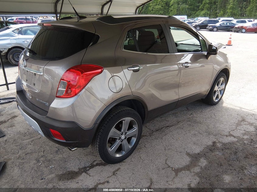 Vin: kl4cjfsb6eb664286, lot: 46105381, buick encore convenience 20144
