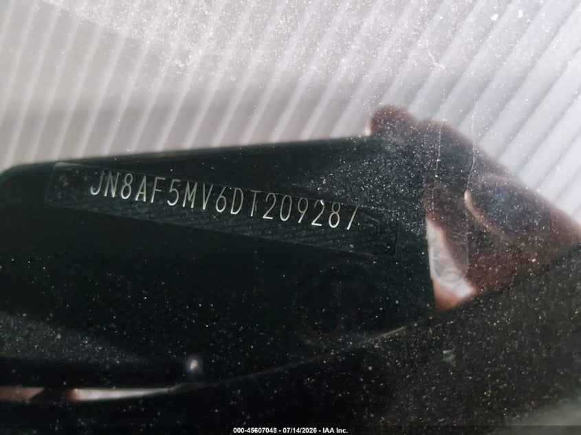 2013 Nissan Juke Sl VIN: JN8AF5MV6DT209287 Lot: 45607048