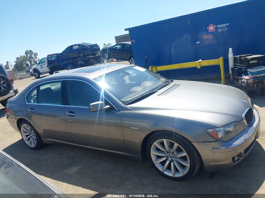 2007 BMW 750Li VIN: WBAHN83517DT76118 Lot: 45607081
