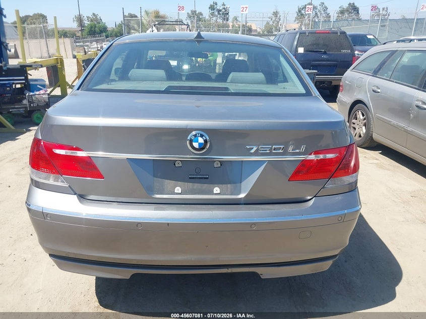2007 BMW 750Li VIN: WBAHN83517DT76118 Lot: 45607081
