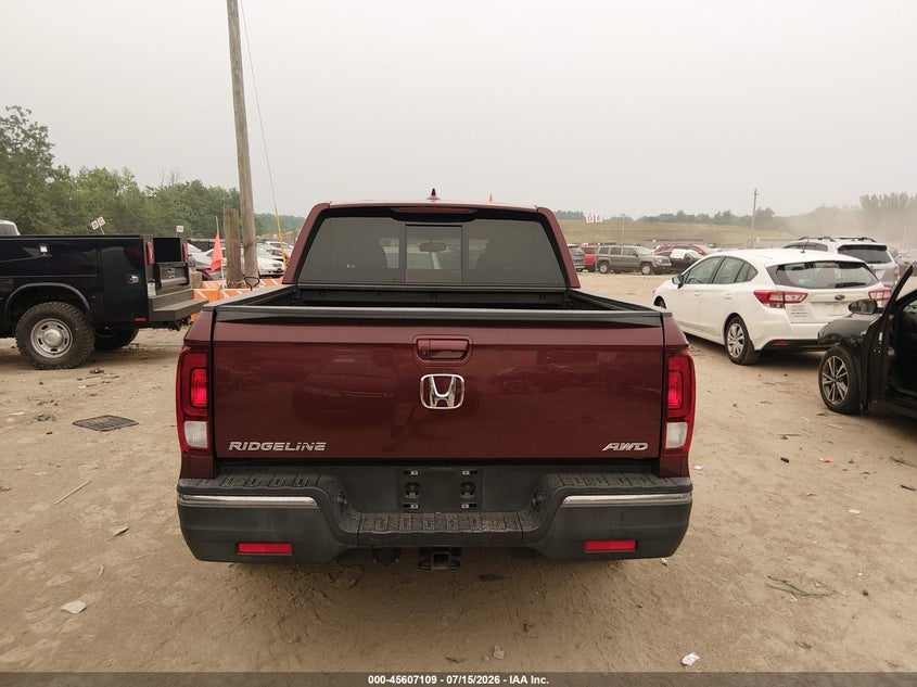 2019 Honda Ridgeline Rtl-T VIN: 5FPYK3F61KB019727 Lot: 45607109