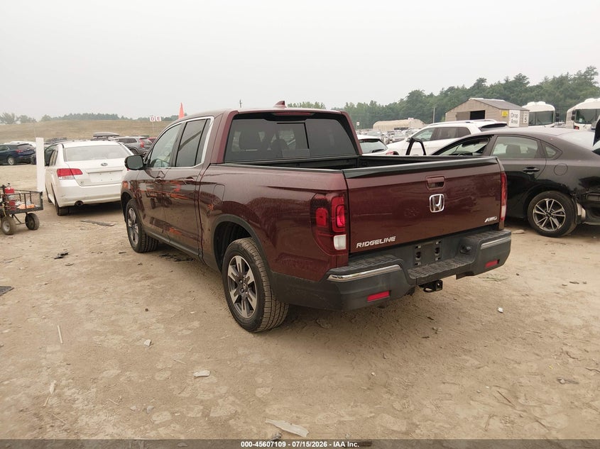Vin: 5fpyk3f61kb019727, lot: 46105532, honda ridgeline rtl-t 20193