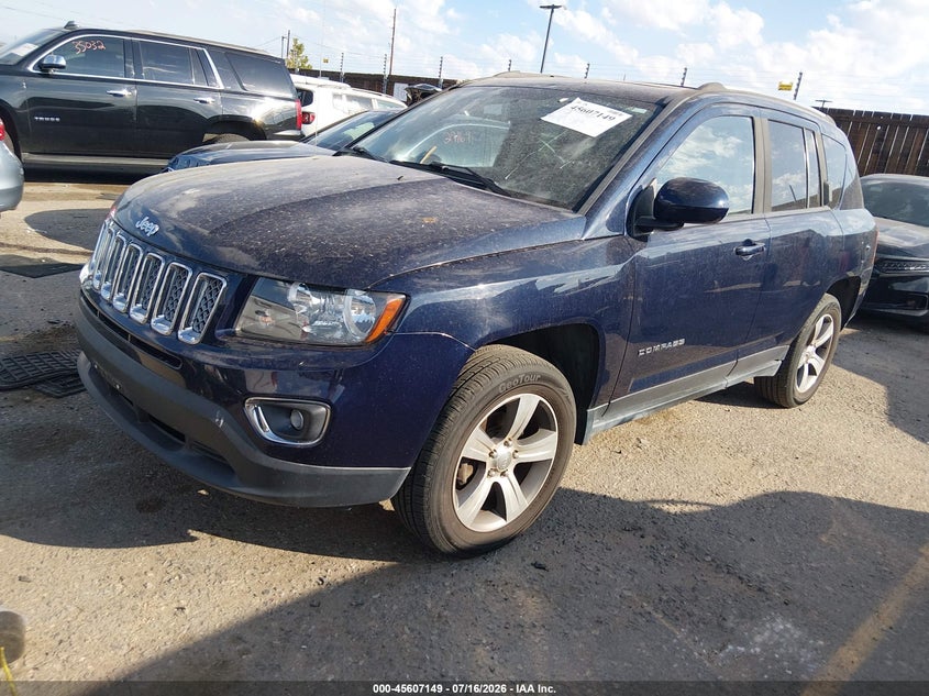 Vin: 1c4njdeb9gd772374, lot: 46105572, jeep compass high altitude edition 20162