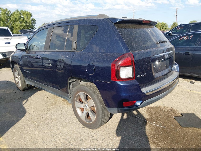 Vin: 1c4njdeb9gd772374, lot: 46105572, jeep compass high altitude edition 20163