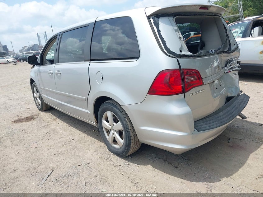 Vin: 2v4rw3d12ar424111, lot: 46105717, volkswagen routan se 20103