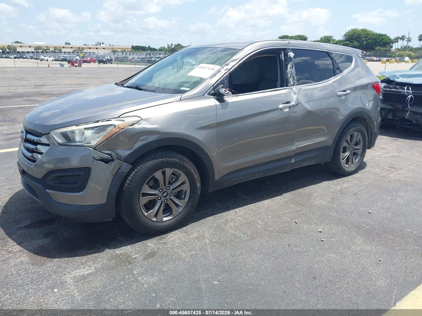 2016 Hyundai Santa Fe Sport 2.4L, Left Side, IAAI, VIN 5XYZT3LB4GG343783 — photo 2