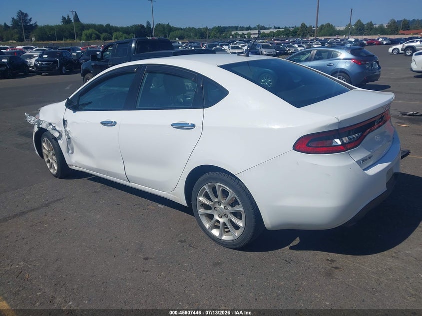 Vin: 1c3cdfch7dd323728, lot: 46105869, dodge dart limited 20133