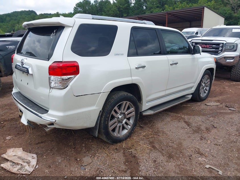 Vin: jtezu5jr5b5032224, lot: 46105916, toyota 4runner limited v6 20114