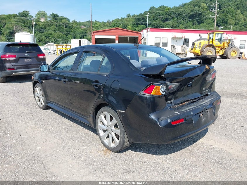 Vin: ja32u8fw5eu006494, lot: 46105928, mitsubishi lancer gt 20143