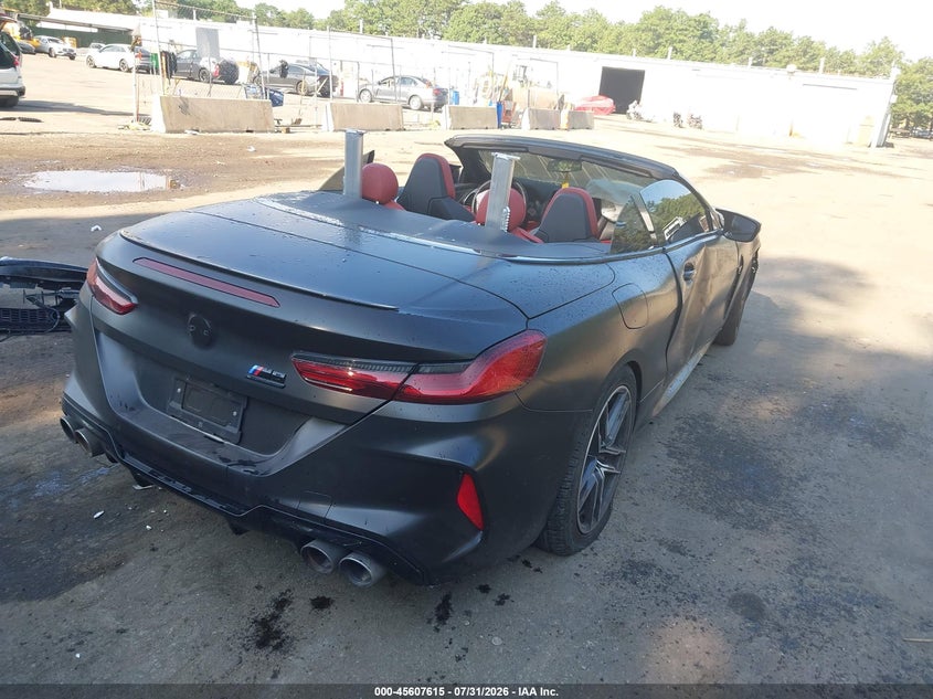Vin: wbsdz0c04pcm94352, lot: 46106038, bmw m8 cabriolet competition 20234