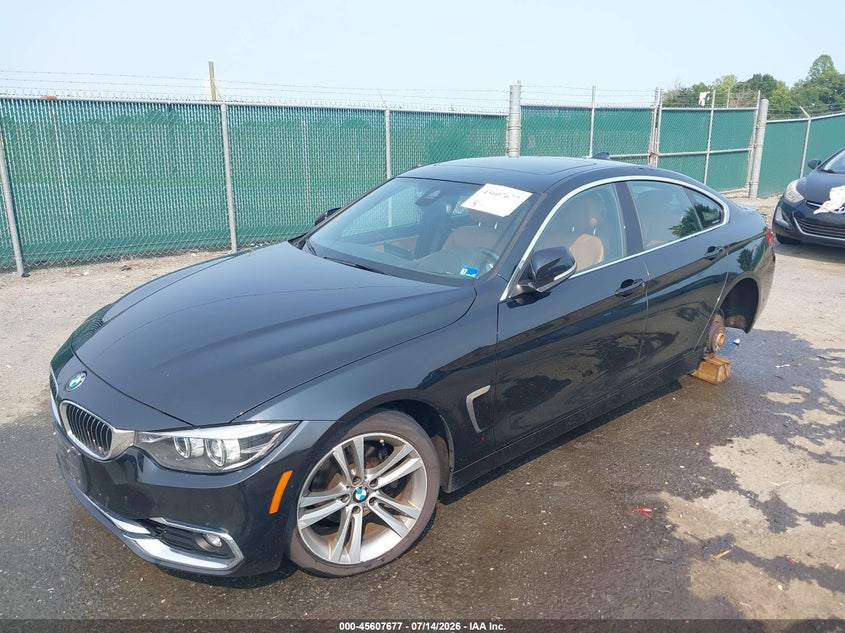 Vin: wba4j3c56jbg96294, lot: 46106100, bmw 430i gran coupe xdrive 20182