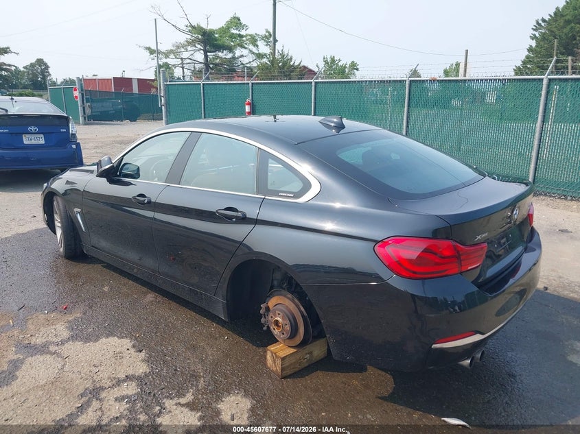 Vin: wba4j3c56jbg96294, lot: 46106100, bmw 430i gran coupe xdrive 20183