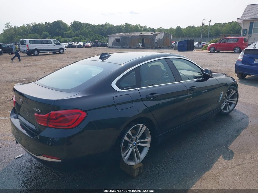 Vin: wba4j3c56jbg96294, lot: 46106100, bmw 430i gran coupe xdrive 20184