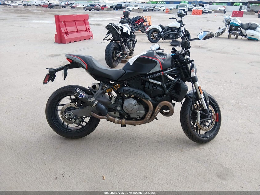 2021 Ducati Monster 821 VIN: ZDMMACLS9MB008626 Lot: 45607705