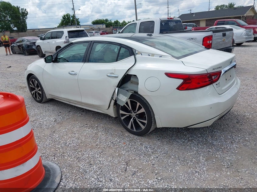 Vin: 1n4aa6ap9hc455624, lot: 46106281, nissan maxima 3.5 platinum 20173