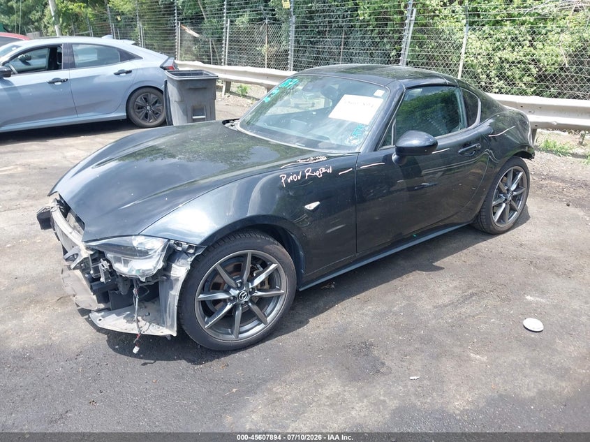 Vin: jm1ndam7xm0452714, lot: 46106317, mazda mx-5 miata rf grand touring 20212