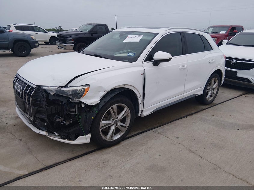 Vin: wa1decf30l1006136, lot: 46106408, audi q3 premium 45 tfsi s line quattro tiptronic 20202