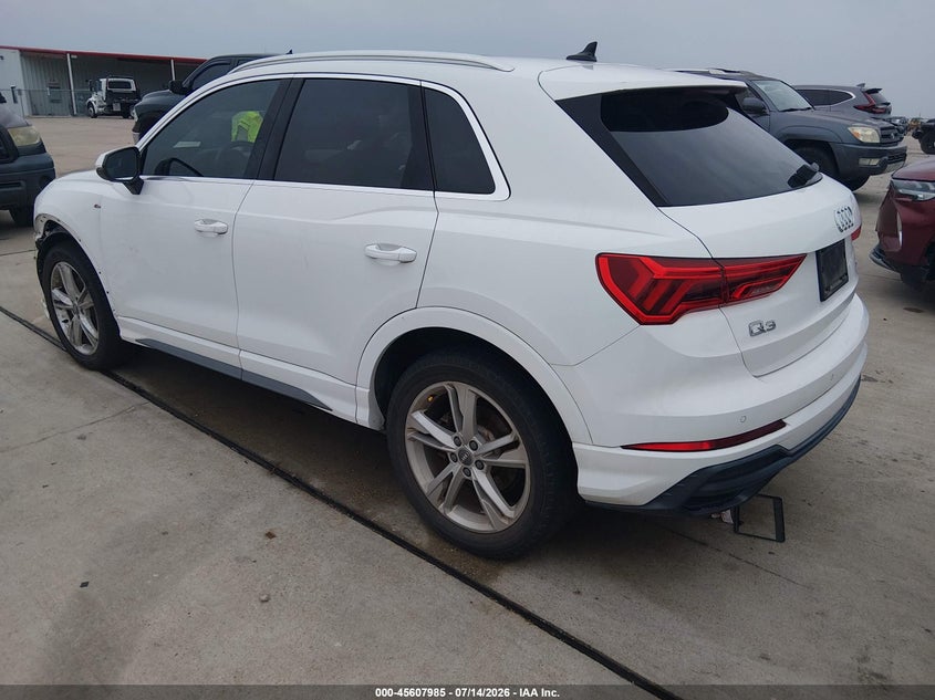 Vin: wa1decf30l1006136, lot: 46106408, audi q3 premium 45 tfsi s line quattro tiptronic 20203