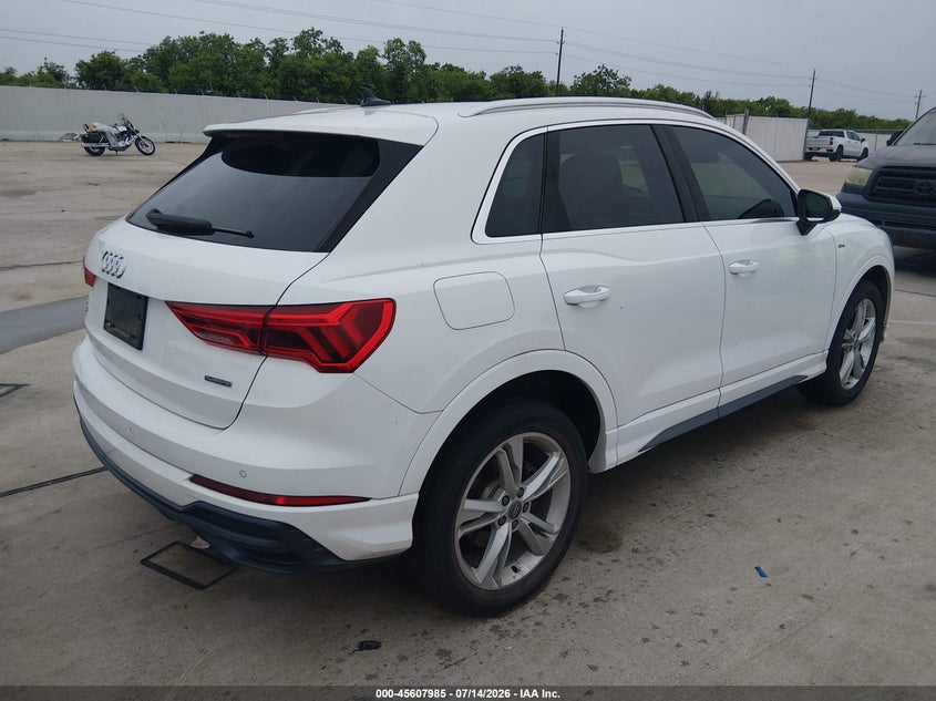 Vin: wa1decf30l1006136, lot: 46106408, audi q3 premium 45 tfsi s line quattro tiptronic 20204