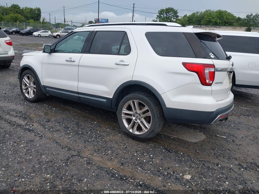 Vin: 1fm5k7fh6hgd19553, lot: 46106456, ford explorer limited 20173