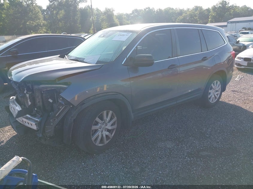 2019 Honda Pilot, Front End, IAAI, VIN 5FNYF5H17KB009763 — photo 2