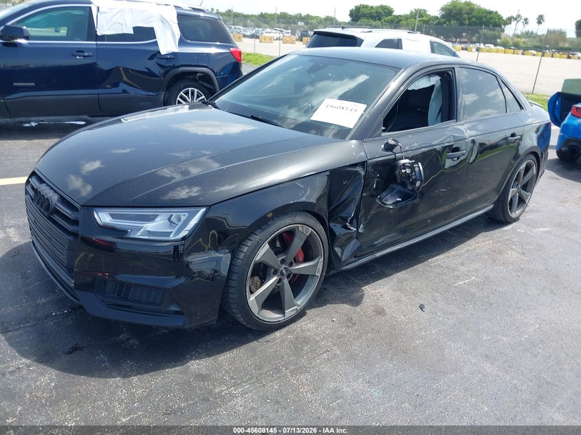 Vin: waub4bf42ja111676, lot: 46106568, audi s4 3.0t premium plus 20182