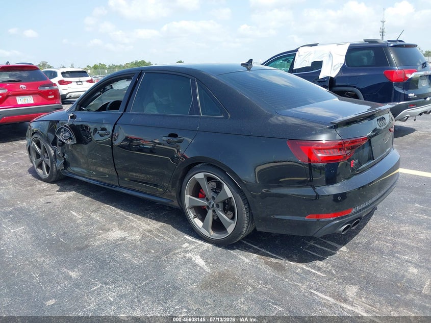 Vin: waub4bf42ja111676, lot: 46106568, audi s4 3.0t premium plus 20183
