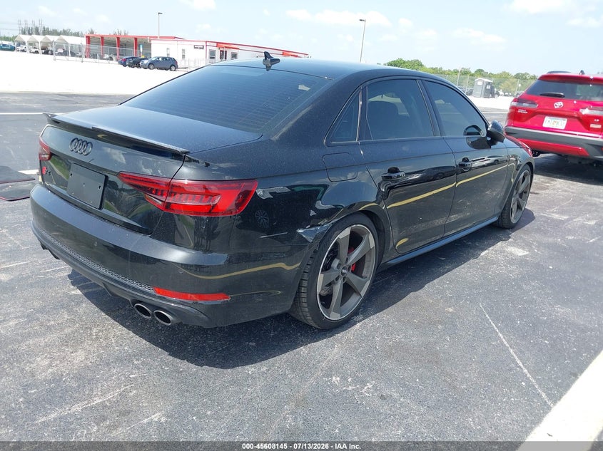Vin: waub4bf42ja111676, lot: 46106568, audi s4 3.0t premium plus 20184