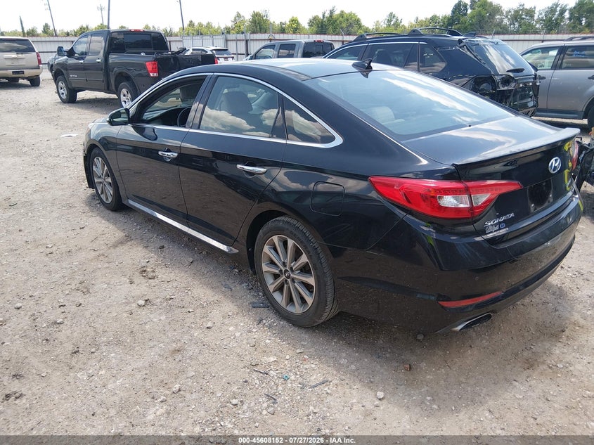 Vin: 5npe34af4gh345777, lot: 46106575, hyundai sonata limited 20163